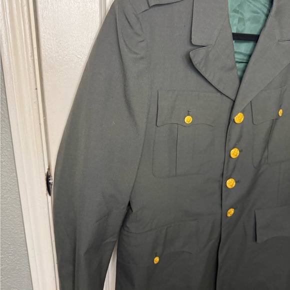 US ARMY CLASS A GREEN UNIFORM DRESS JACKET | 38R. - Picture 6 of 12